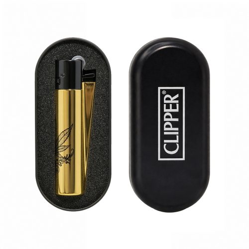 Clipper Запальничка Трубкова Weed Tattoo Gold